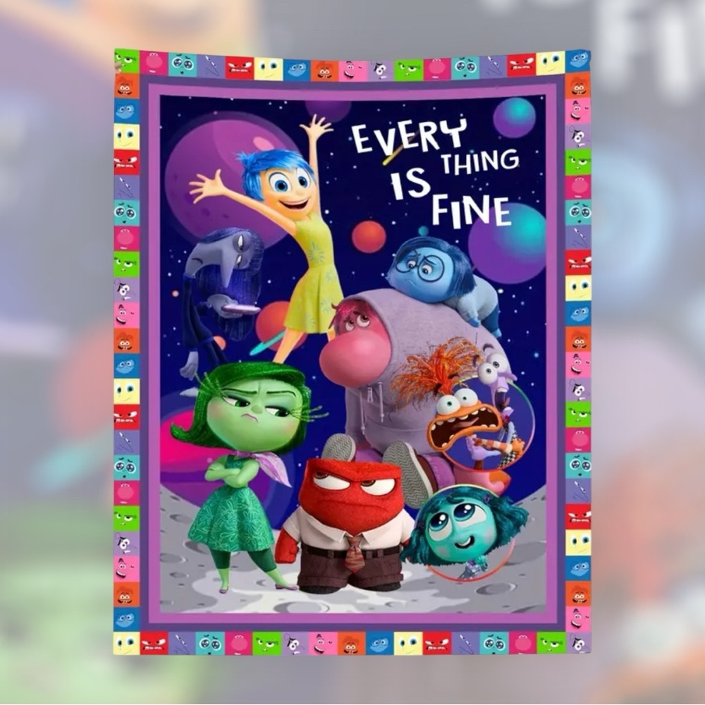 NIB Disney’s Inside Out Fleece Blanket